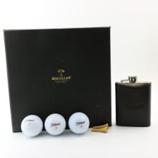 MACALLAN GOLF BALLS HIPFLASK SET