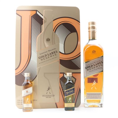 Johnnie Walker Gold Label Reserve Gift Pack 70cl with Blue Label & 18 Year Old Minis