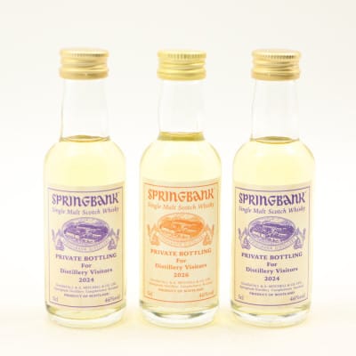 Springbank Distillery Blend For Distillery Visitors Minis 3 x 5cl