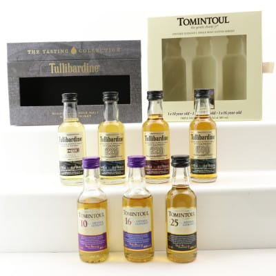 Tullibardine Tasting Collection 4 x 5cl & Tomintoul Tasting Pack 3 x 5cl