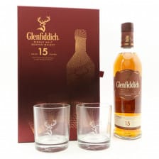 Glenfiddich 15 Solera Reserve Gift Set With Glasses