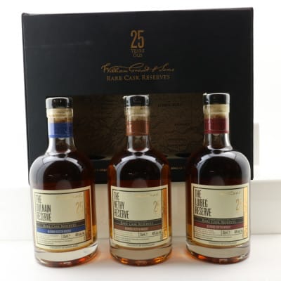 William Grant & Sons 25 Year Old Rare Cask Reserves 3 x 35cl