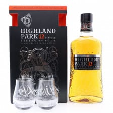 Highland Park 12 Viking Honour 2 X Glasses Gift Set