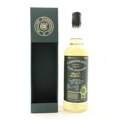 Glenfarclas Authentic Collection 10 Year Old, Bourbon Cask, 2008, Cadenhead's, 58% whisky bottle