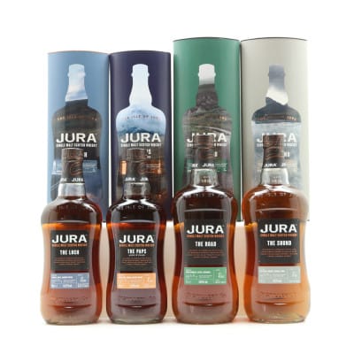 Jura Travel Retail Series - The Loch, The Road, The Sound & The Paps - 2 x 70cl & 2 x 1L