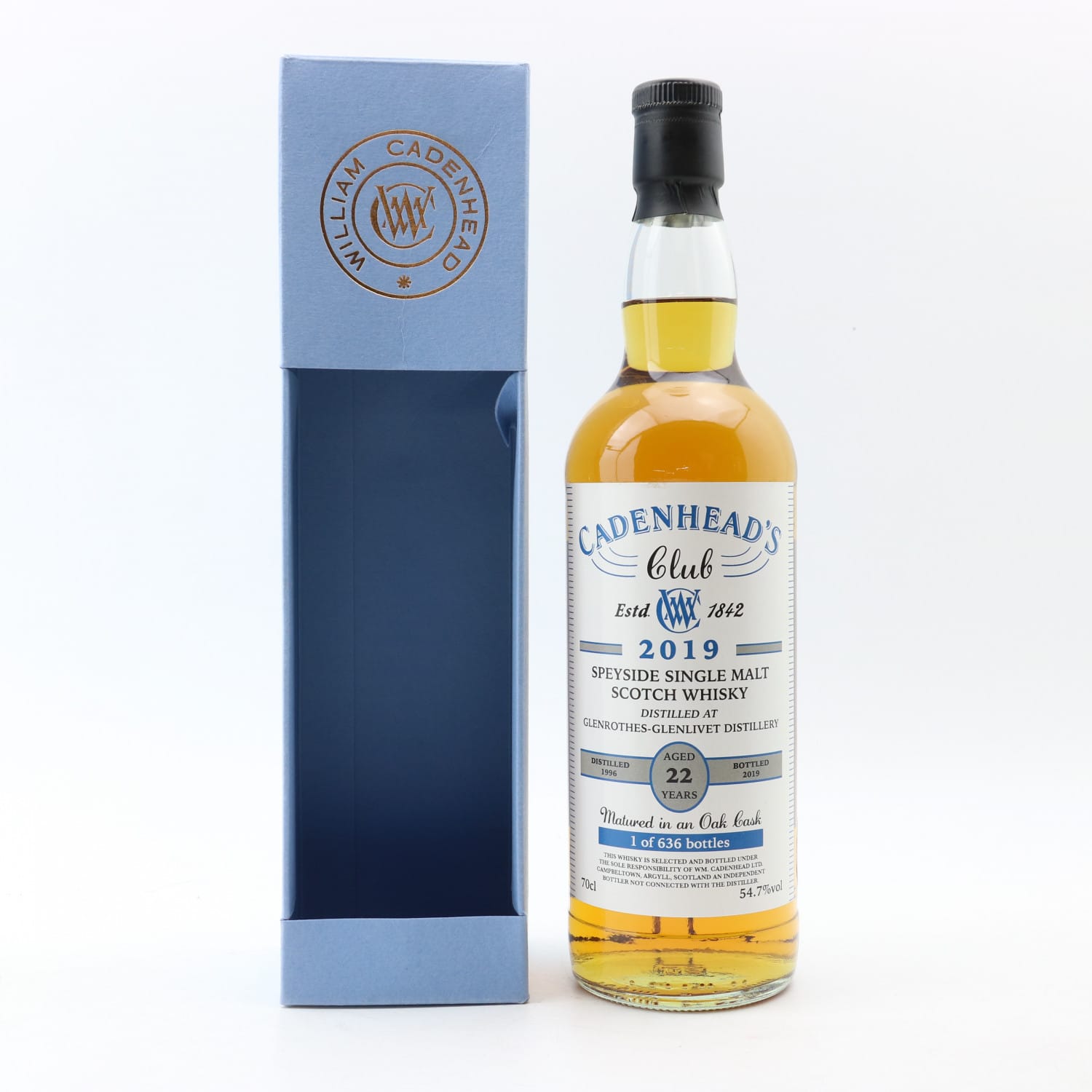 GlenrothesGlenlivet 1996 22 Year Old Cadenhead's Club The 148th Auction Scotch Whisky Auctions