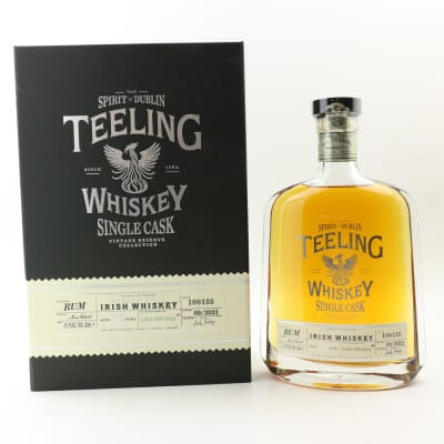 Teeling 25 Year Old Single Cask #100135 Vintage Reserve Collection For Celtic Whiskey