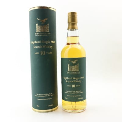 Carnegie Club 10 Year Old, The Carnegie Club, 43% whisky bottle