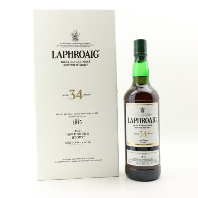 Laphroaig The Ian Hunter Story Book 4: Malt Master 34 Year Old, Bourbon & Oloroso Sherry Cask, 2022, 46.2%, 75cl whisky bottle