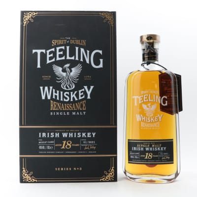 Teeling Renaissance Series No. 3 18 Year Old, Muscat Cask, 2021, 46% whisky bottle