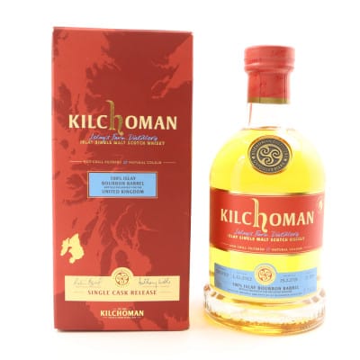 Kilchoman 100% Islay Single Cask UK Exclusive Comparison Series 8 Year Old, Bourbon Barrel Cask, Cask #719, 2021, 55.7% whisky bottle