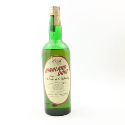 Highland Duke Fine Old, Capital Wine Agencies, 43% whisky bottle