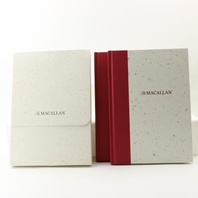 Macallan Notebooks x 2 whisky bottle