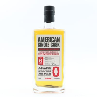 Copperworks Distilling Co. 2017 6 Year Old American Single Malt American Single Cask #0001 75cl