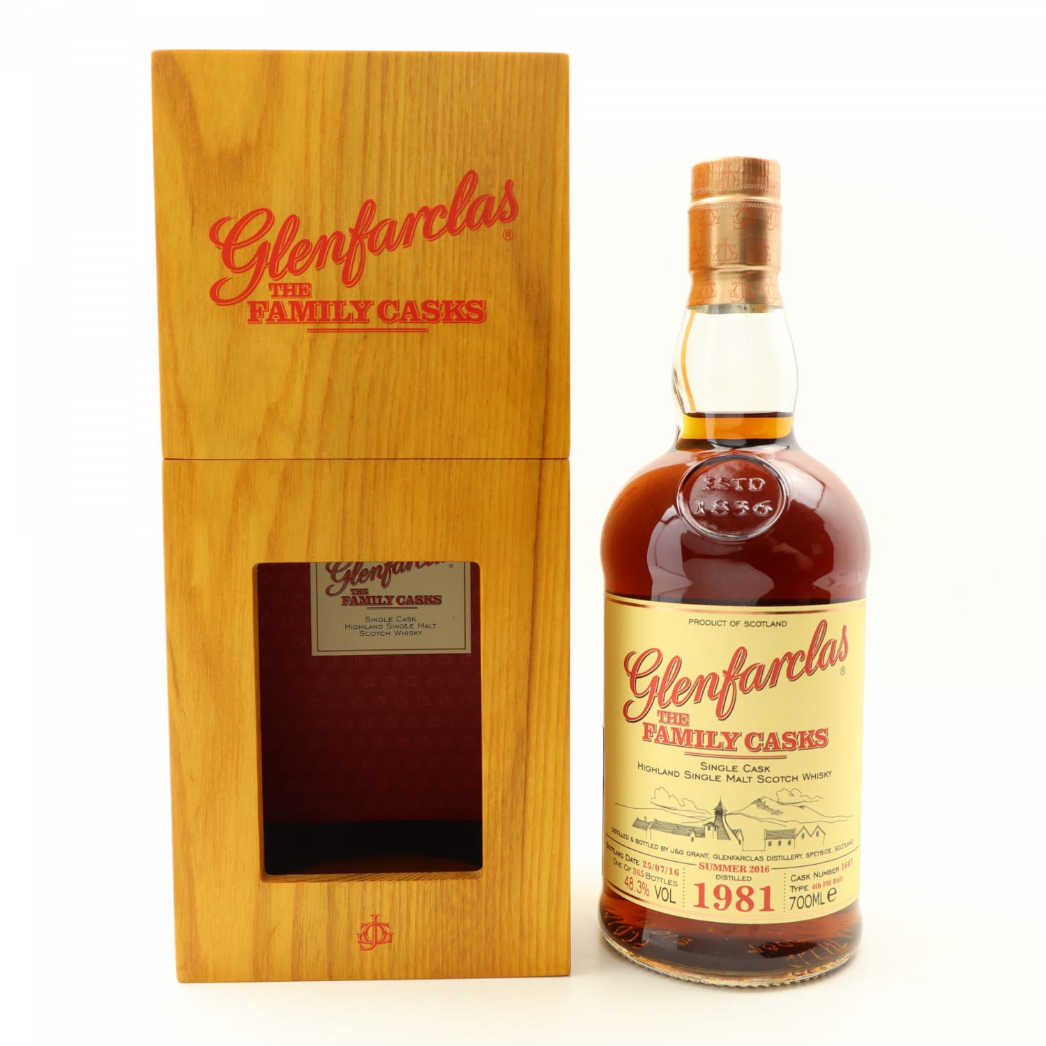 Glenfarclas 1981 Family Cask 1607 The 151st Auction Scotch Whisky