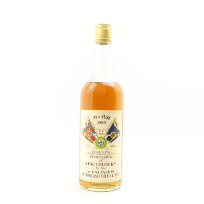 Presentation Of New Colours Lowland Volunteers 1st Battalion Commemorative Bottling 75cl