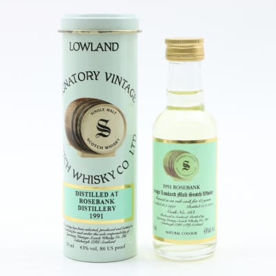 Rosebank 1991 12 Year Old Signatory Mini 5cl