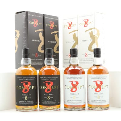 Concept 8 Releases 1-4: Dailuaine, Caol Ila, Teaninich & Blair Athol 4 x 70cl