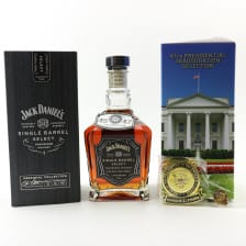 JACK DANIELS SINGLE BARREL SELECT 47TH PRESIDENTIAL INAUGURAL DONALD TRUMP SELECTION WITH MISCELLANEOUS MEMORABILIA 75CL