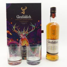 Glenfiddich 15 Solera Reserve Lunar New Year Limited Edition Gift Set With Glasses