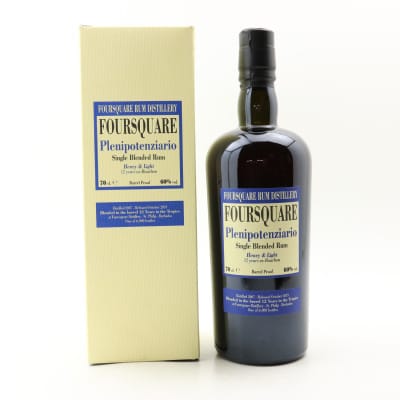 Foursquare Plenipotenziario 12 Year Old, Bourbon Cask, 2019, 60% whisky bottle