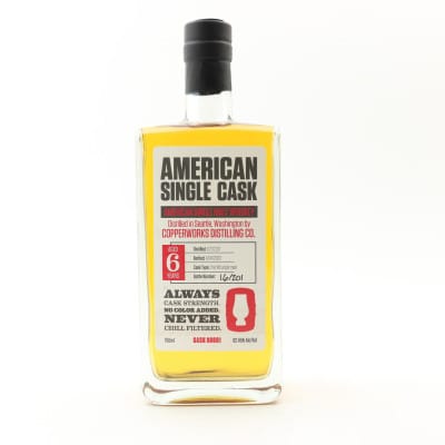 Copperworks Distilling Co. 2017 6 Year Old American Single Malt American Single Cask #0001 75cl