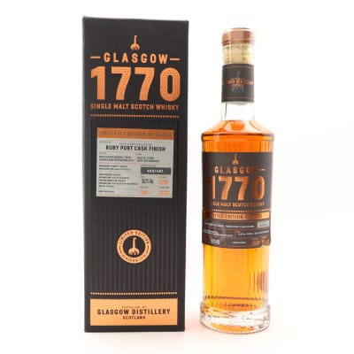 Glasgow Distillery 1770 2017 Distillery Exclusive Ruby Port Cask Finish 50cl