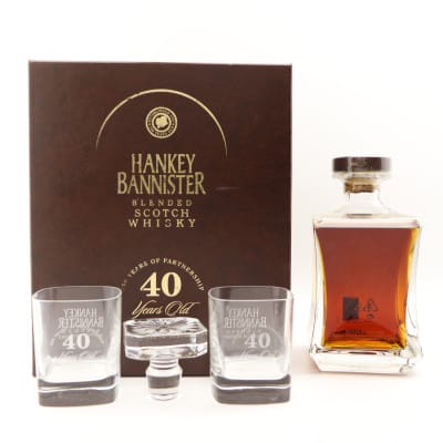 Hankey Bannister 40 Year Old 250th Anniversary Edition Decanter with Glasses