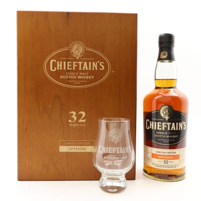 Speyside Single Malt 32 Year Old Chieftain’s Gift Set with Glass