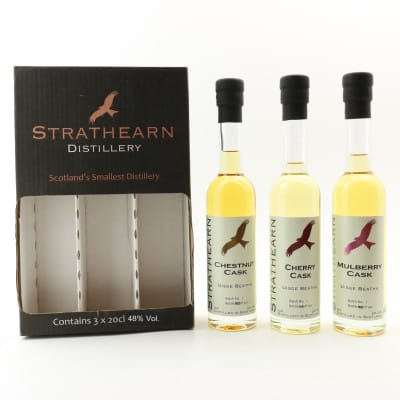Strathearn Uisge Beatha Chestnut, Cherry & Mulberry Casks 3 x 20cl