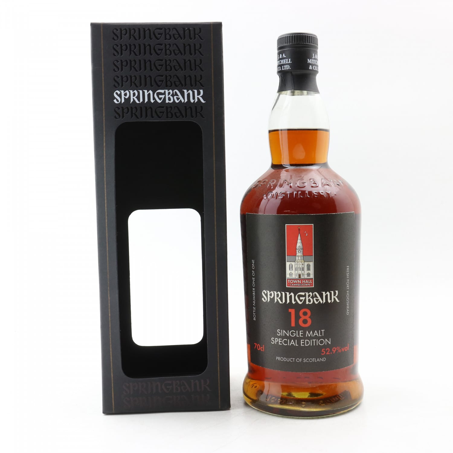 Springbank 18 Year Old Town Hall Bottling Bottle Number 1 / 1 The