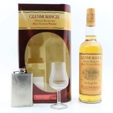 Glenmorangie 10 Old Style With Tasting Glass Hipflask Set