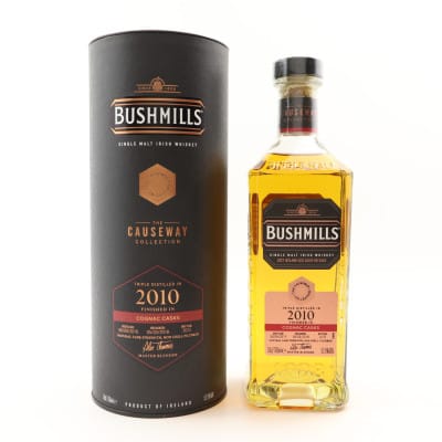 Bushmills Causeway Collection Cognac Cask #10 Year Old, Oloroso Sherry, Bourbon & Cognac Cask, 2020, 53.8% whisky bottle