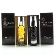 HIGHLAND PARK 17 YEAR OLD THE DARK  THE LIGHT 2 X 70CL