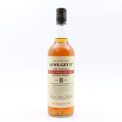 ‘As We Get It’ Pure Malt 8 Year Old Cask Strength