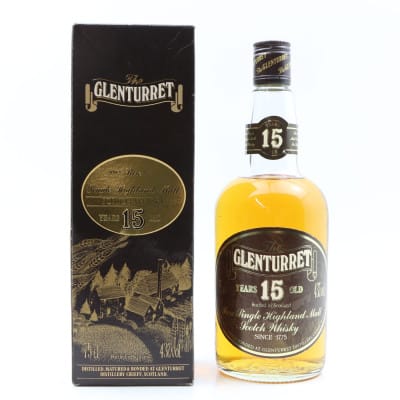 Glenturret 15 Year Old, 43%, 70cl whisky bottle