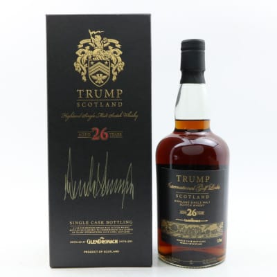 Glendronach 1985 26 Year Old Trump International Golf Links Signed By Donald Trump