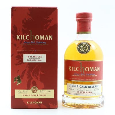 Kilchoman Single Cask Distillery Exclusive 10 Year Old, Bourbon Cask, Cask #325, 2018, 56.4% whisky bottle