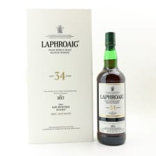 LAPHROAIG 34 YEAR OLD IAN HUNTER STORY BOOK 4 MALT MASTER 75CL