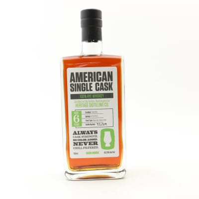 Heritage Distilling Co. 2015 6 Year Old 100% Rye Whiskey American Single Cask #4 75cl