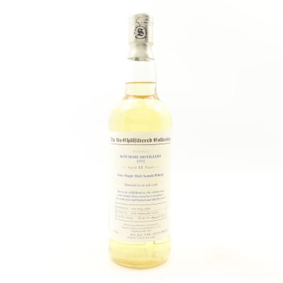 Bowmore The Un-Chillfiltered Collection 12 Year Old, Hogshead Cask, Cask #2229, 1992, Signatory Vintage, 46% whisky bottle
