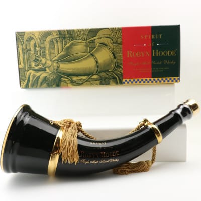 Spirit of Robyn Hoode Black Porcelain Hunting Horn