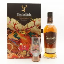 Glenfiddich 18 Small Batch Lunar New Year Limited Edition Gift Set With Glass