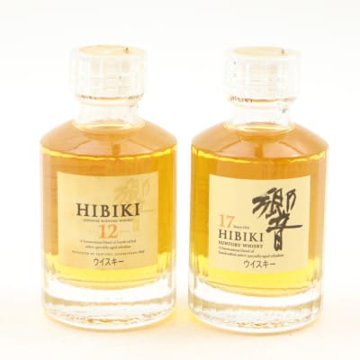Hibiki 17 Year Old & Hibiki 12 Year Old Mini 2 x 5cl
