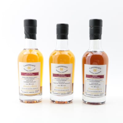 Teaninich 2014 10 Year Old Cadenhead’s, Tobermory 2008 16 Year Old Cadenhead’s & Tomintoul-Glenlivet 2006 18 Year Old Cadenhead’s 3 x 20cl