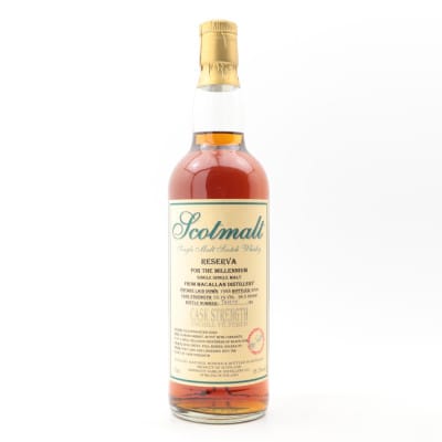 Macallan Scotmalt Reserva for the Millennium 12 Year Old, Oloroso Sherry Cask, Cask #14254, 1988, Morrison Fairlie Distillery Co., 55.1% whisky bottle