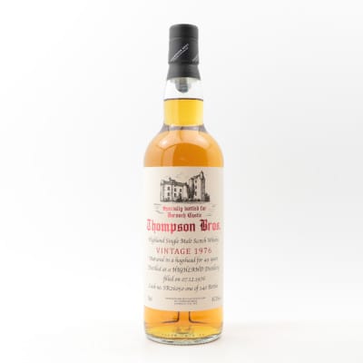 Highland 49 Year Old, Hogshead Cask, Cask #170395, 1976, Thompson Bros., 45.1% whisky bottle