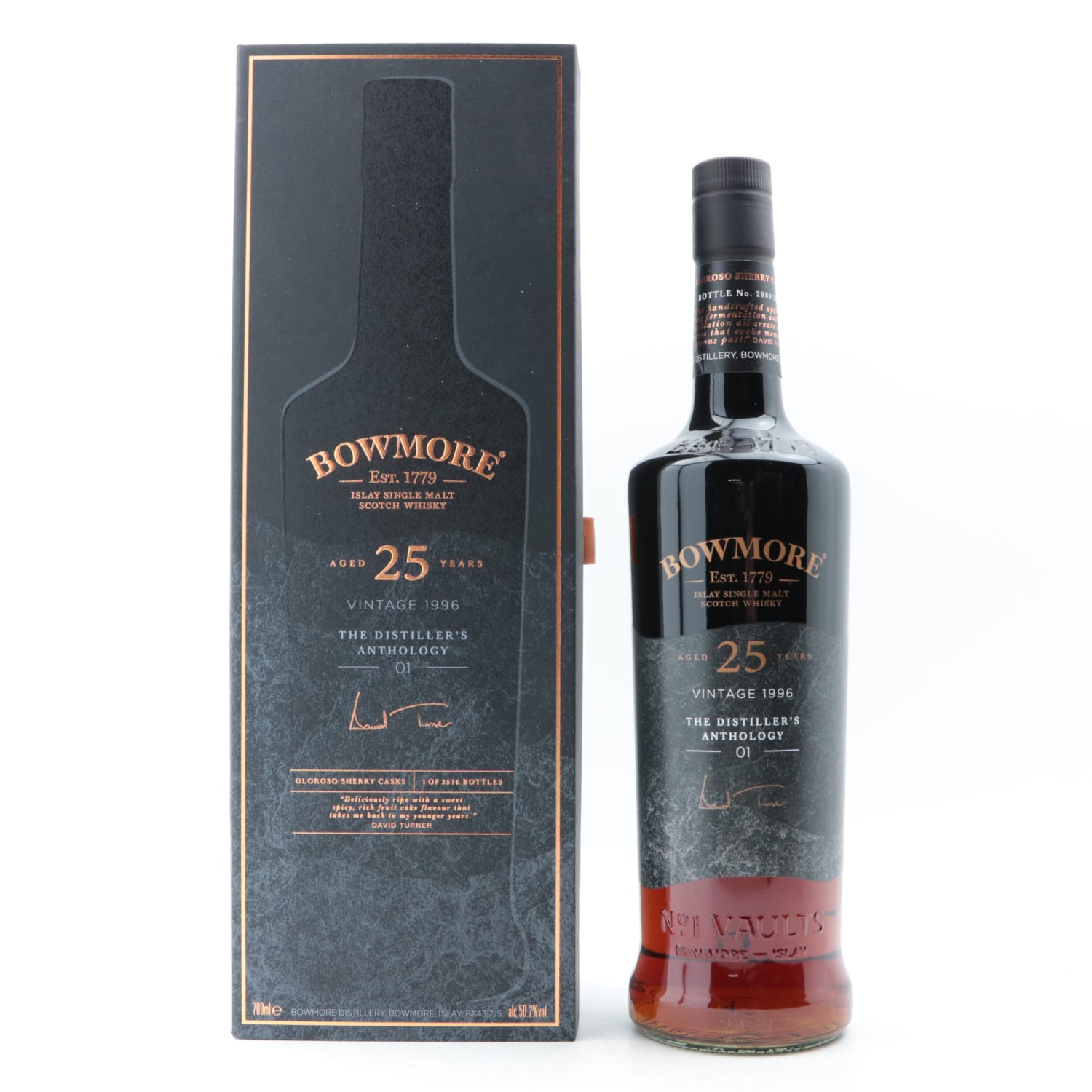 Bowmore 1996 25 Year Old The Distiller s Anthology No1 The 172nd bowmore-1996-25-year-old-the-distiller-s-anthology-no1-the-172nd