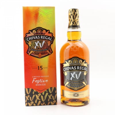 Chivas Regal XV Festive Series 15 Year Old, Cognac Cask, 40% whisky bottle