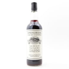 SPRINGBANK 1993 PRIVATE CASK 342